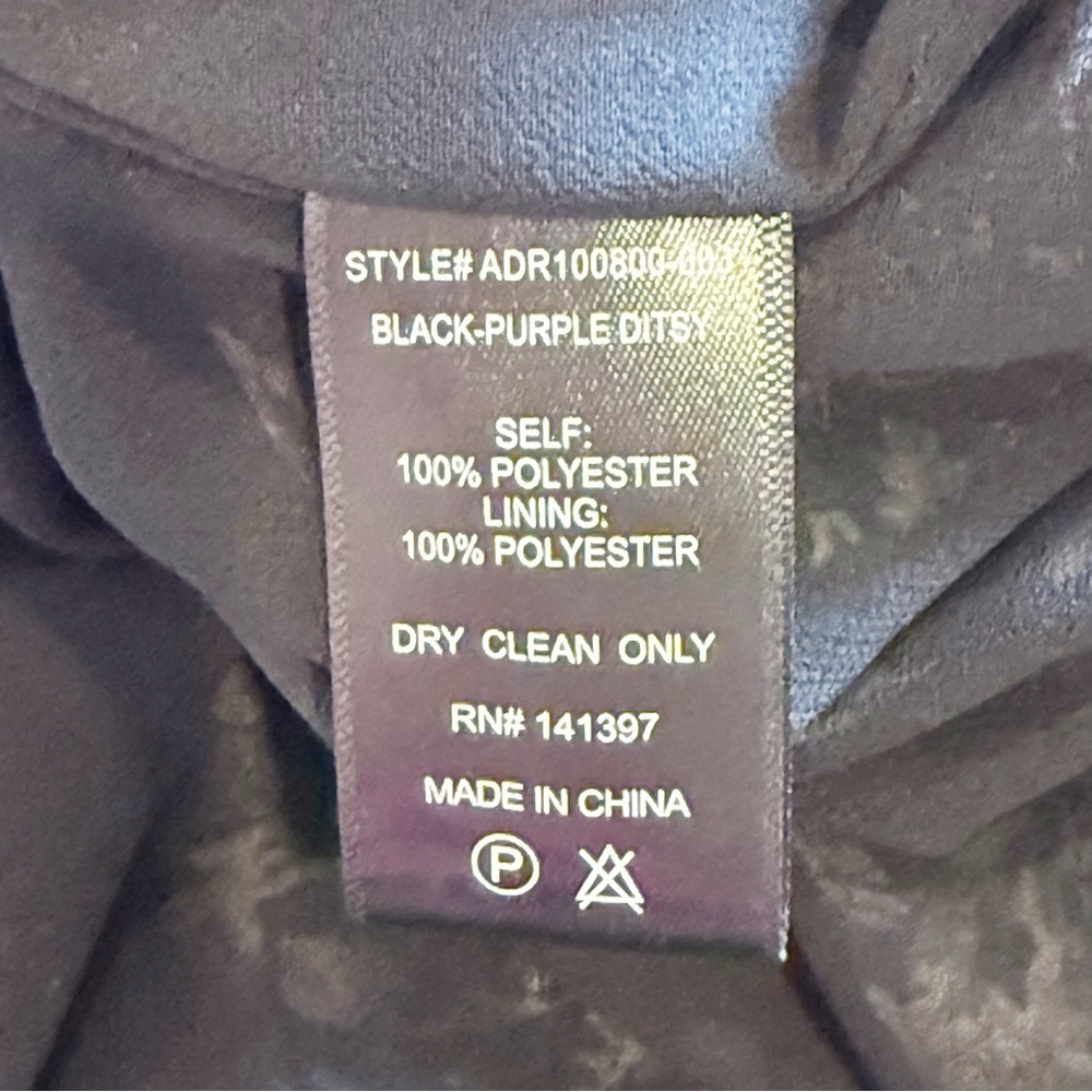 ASTR THE LABEL PURPLE FLORAL OFF THE SHOULDER ASYMMETRICAL DRESS M - Picture 9 of 10